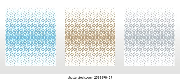 Set of abstract geometric patterns. Seamless vector backgrounds. Colored ornaments Graphic modern patterns Simple lattice graphic design
