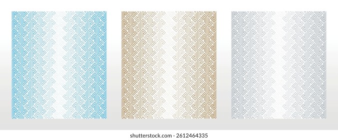 Set of abstract geometric patterns. Seamless vector backgrounds. Colored ornaments Graphic modern patterns Simple lattice graphic design