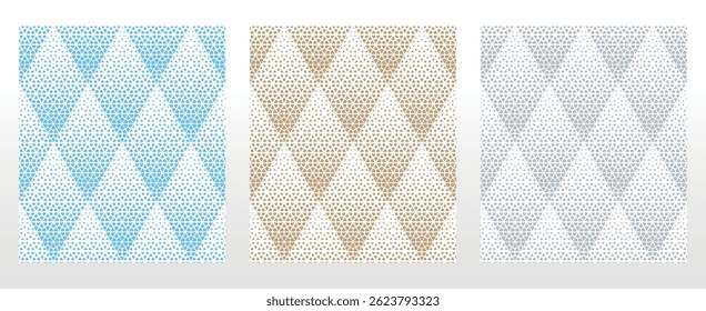 Set of abstract geometric patterns. Seamless vector backgrounds. Colored ornaments Graphic modern patterns Simple lattice graphic design