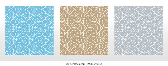 Set of abstract geometric patterns. Seamless vector backgrounds. Colored ornaments Graphic modern patterns Simple lattice graphic design
