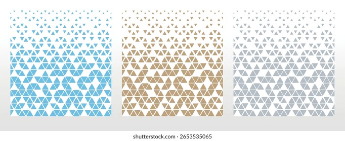 Set of abstract geometric patterns. Seamless vector backgrounds. Colored ornaments Graphic modern patterns Simple lattice graphic design