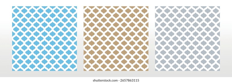 Conjunto de padrões geométricos abstratos. Planos de fundo vetoriais perfeitos. Ornamentos coloridos Padrões gráficos modernos Design gráfico simples reticulado