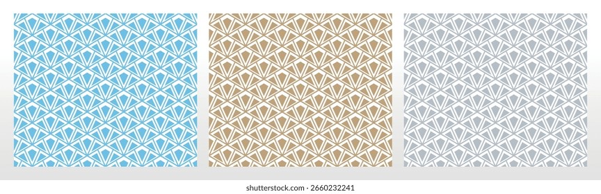 Conjunto de padrões geométricos abstratos. Planos de fundo vetoriais perfeitos. Ornamentos coloridos Padrões gráficos modernos Design gráfico simples reticulado