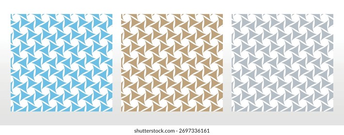 Set of abstract geometric patterns. Seamless vector backgrounds. Colored ornaments Graphic modern patterns Simple lattice graphic design
