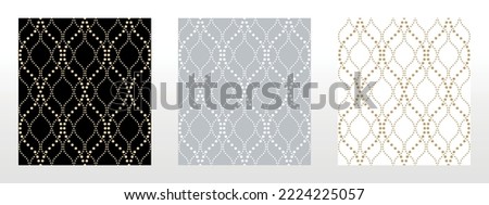 Set of abstract geometric patterns. A seamless vector backgrounds. Colored ornaments Graphic modern patterns Simple lattice graphic design