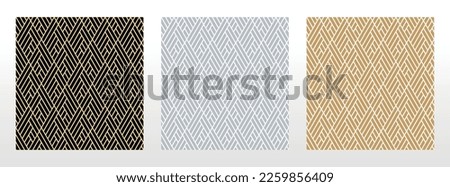 Set of abstract geometric patterns. Seamless vector backgrounds. Colored ornaments Graphic modern patterns Simple lattice graphic design