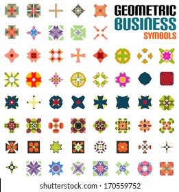 Set of abstract geometric shape icons