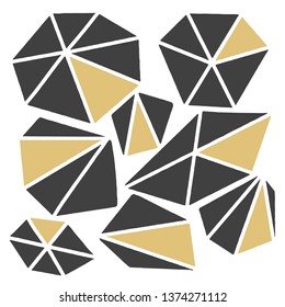 Set of abstract geometric shapes