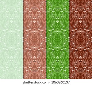 set of abstract geometric shapes and design elements. vector illustration. for design
