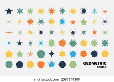 Set of abstract geometric shapes. Abstract graphic element, vector illustration.