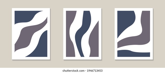 Set of abstract geometric shapes poster, Abstract contemporary collage of geometric shapes in a modern trendy style, Perfect shapes vector for prints, cover, packaging, wall art, social media