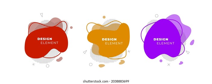 Conjunto de formas geométricas abstractas Fondo vectorial.
