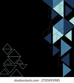 Conjunto de plano de fundo vetorial geométrico abstrato