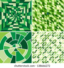 Set of abstract geometrical background