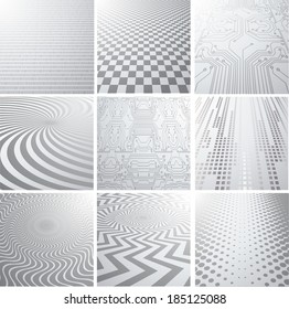 Set of abstract geometrical backgrounds 