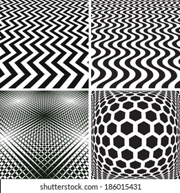 Set of abstract geometrical backgrounds