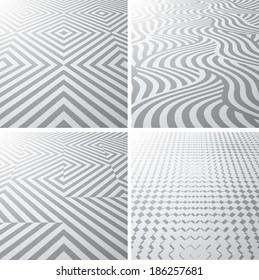 Set of abstract geometrical backgrounds 