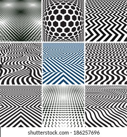 Set of abstract geometrical backgrounds 