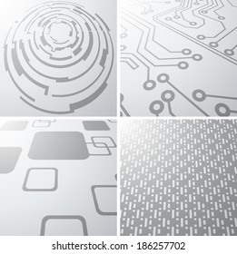 Set of abstract geometrical backgrounds 