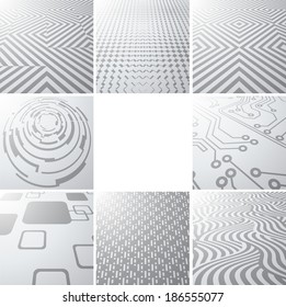 Set of abstract geometrical backgrounds 