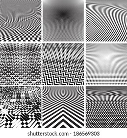 Set of abstract geometrical backgrounds 