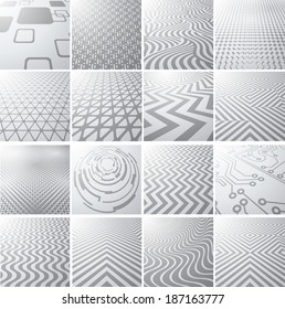 Set of abstract geometrical backgrounds 