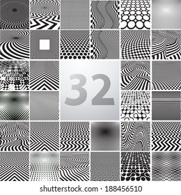 Set of abstract geometrical backgrounds 