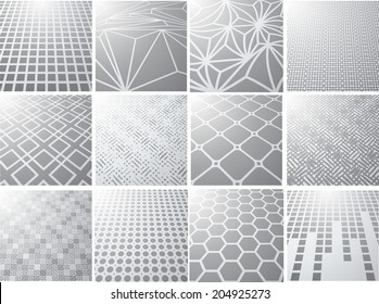 Set of abstract geometrical backgrounds 