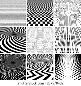 Set of abstract geometrical backgrounds 