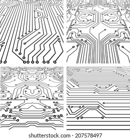 Set of abstract geometrical backgrounds 