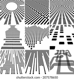 Set of abstract geometrical backgrounds 