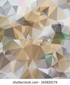 Set of abstract geometrical backgrounds consisting of multicolored triangular polygons