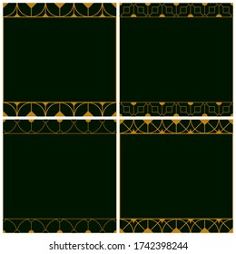 Set of abstract geometrical frames. Vector illustration. EPS 10