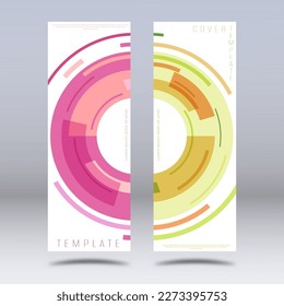 A set of abstract geometry backgrounds. The layout of the corporate design of the cover, book, poster, banner. The idea of interior design, prints and decorations. Creative design layout