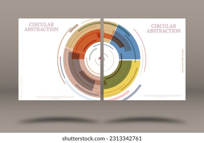 A set of abstract geometry backgrounds. The layout of the corporate design of the cover, book, poster, banner. The idea of interior design, prints and decorations. Creative design layout