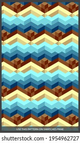 un póster de geometría abstracta de conjunto o un patrón isométrico 3d, para portada y afiche retro. Colección de tapas de cosecha frescas. fondo de composiciones coloridas y modernas.