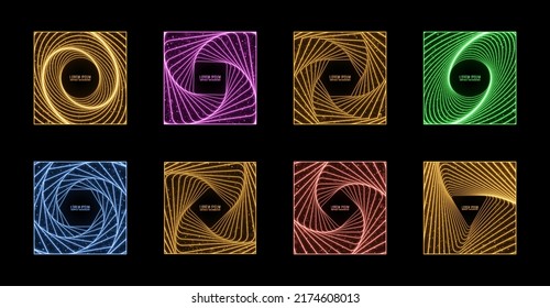 Conjunto de fondos resplandecientes abstractos con partículas de brillo. Fondo claro. Las estrellas brillantes y las partículas brillantes se tambalean.
