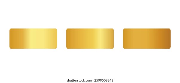 set abstract golden color palette banner