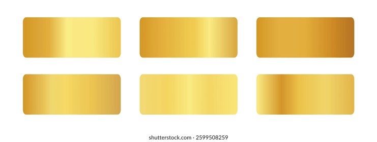 set abstract golden color palette banner