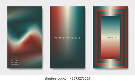 A set of abstract gradient backgrounds in a modern style.