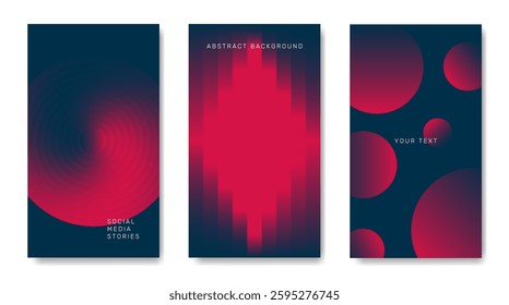 A set of abstract, gradient backgrounds. For posters, banners, covers, etc.