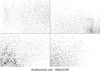 Set abstract grainy texture isolated on white background. Flat design element. Vector illustration,eps 10.