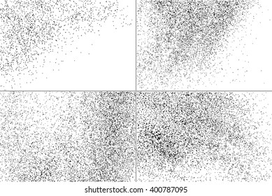 Set abstract grainy texture isolated on white background. Flat design element. Vector illustration,eps 10.