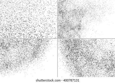 Set abstract grainy texture isolated on white background. Flat design element. Vector illustration,eps 10.