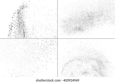  Set abstract grainy texture isolated on white background. Vector illustration,eps 10.