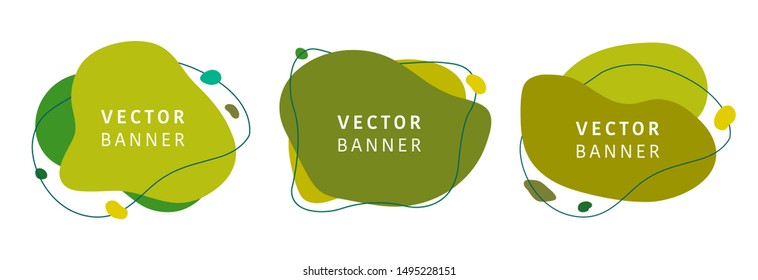 Set of abstract graphic background. Modern geometric design template. Vector illustration.
