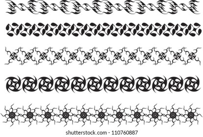 set of abstract graphic dividing lines