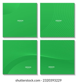 conjunto de fondo de onda colorido de gradiente verde abstracto	para negocios