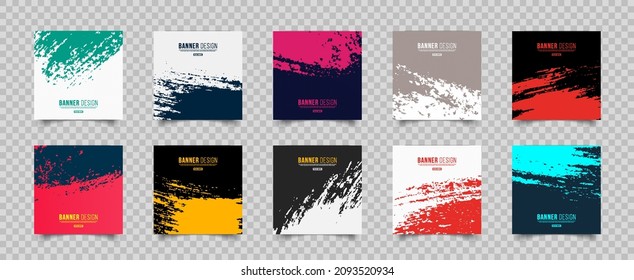 Set of Abstract grunge background. Set of Backgrounds for banner, card, poster,web design.