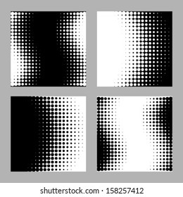 Set of Abstract Halftone Backgrounds, vector illustration 